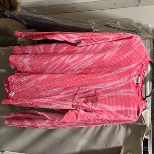 Long sleeve tie dye Victoria secret shirt